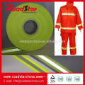 EN11612 fluorescente amarelo resistente ao fogo fita reflexiva para uniforme